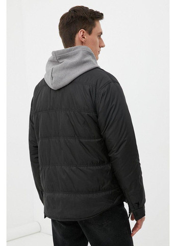 Чорна демісезонна куртка-сорочка fbc21007-200 Finn Flare