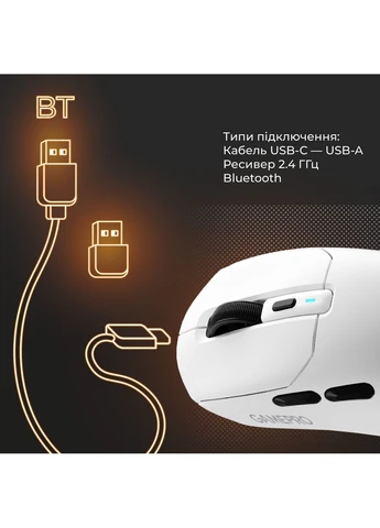 Мышь Genesis Airmaster White (GM167W) [150897] GAMEPRO (400899311)