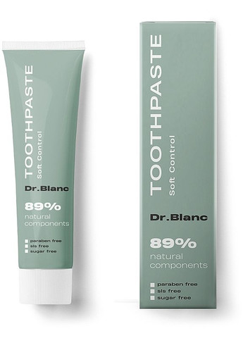 Зубна паста заспокійлива "Soft Control" Toothpaste Green 60ml (2-945864) Dr.Blanc (369791487)