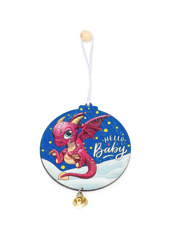 Новорічна прикраса-підвіс "Символ року Дракон" колір різнокольоровий ЦБ-00236119 Christmas Magic (282924822)