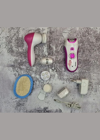 Епілятор пінцетний жіночий 6 в 1 KM-3066 акумуляторний для ніг, рук, лінія бікіні, пахви Kemei (325684026)