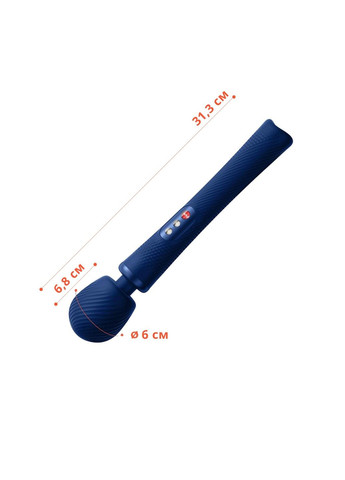 Вібромасажер VIM Vibrating Wand midnight blue, суперпотужний та легкий, до 6 годин роботи Fun Factory (314871676)
