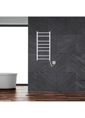 Полотенцесушитель электрический с контроллером Белый мат 790*370 Carino NICOLA (367604621)