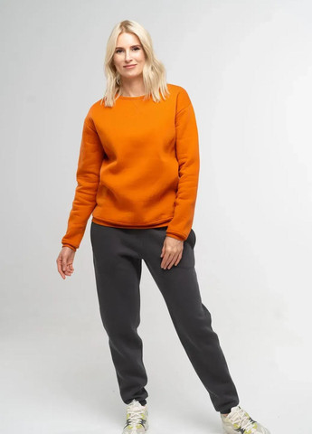 Помаранчевий світшот жіночий Роза однотонний стрічки (327223646)