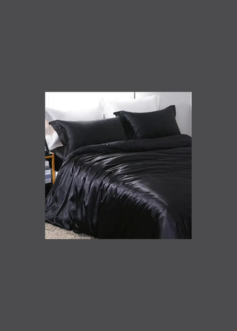 Черно-белое двуспальное постельное белье 175*210 Moka textile (316632259)