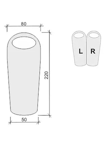 Спальный мешок Termic 900 L 4823081501916 Terra Incognita (316619346)