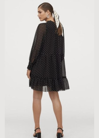 Чорна сукня H&M з малюнком
