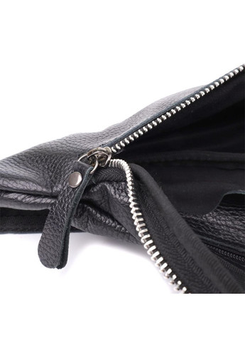 Сумка на пояс через плече шкіряна чоловіча Чорний 35601 Shvigel (334673990)