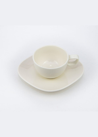 Набір кавовий чашка 210мл з блюдцем 15см Perspective Alumilite 226122 Porland (277949077)