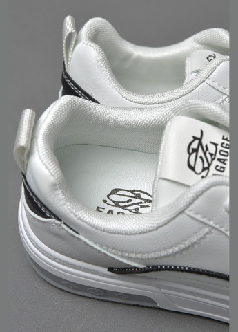 Білі Осінні кросівки чоловічі біло-сірого кольору на шнурівці Let's Shop