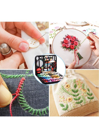 Набор для шитья и ремонта одежды №2, швейный набор, дорожный набор игл ножниц и нитей JCD (363320703)