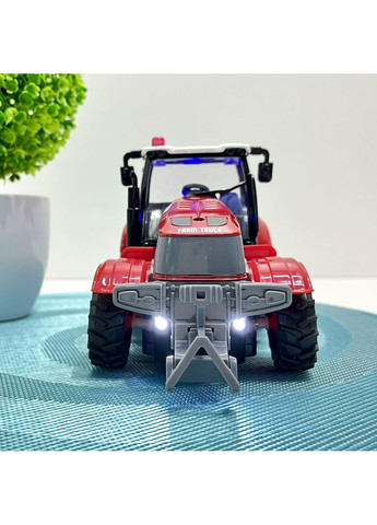 Трактор на радіокеруванні масштаб 1:24 підсвічування Червоний (HJ8011) No Brand (354821000)
