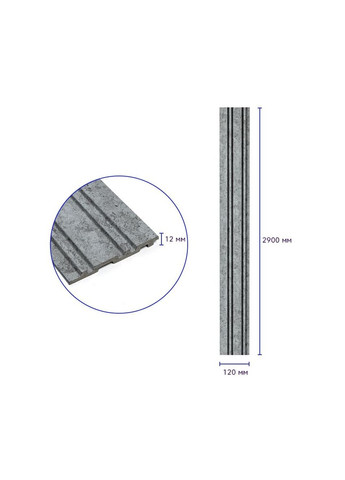 Декоративная PS рейка 2900*120*12мм (D) SW00002132 Sticker Wall (298284195)