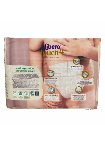 Підгузки Touch 4 7-11 кг 44 шт (110170495) Libero (369458261)