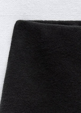 Черная повседневная однотонная юбка Zara