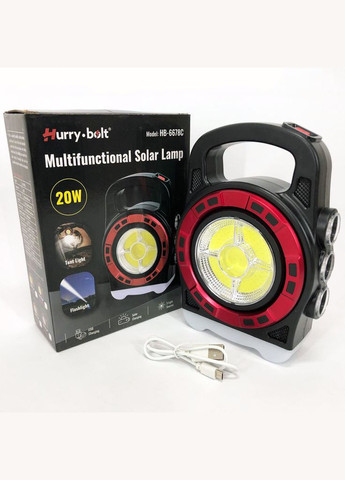 Прожектор 6678С-3LED+5COB с солнечной панелью и функцией Power Bank, ручной прожектор No Brand (330635535)