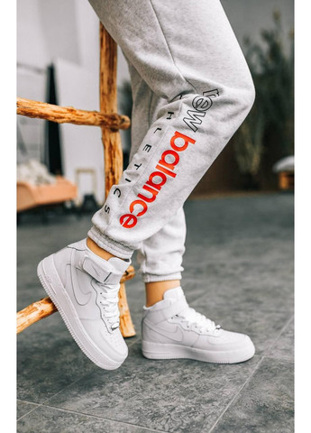 Білі Осінні кросівки чоловічі nike air force 1 classic high white найк аір форс 1 преміум No Brand