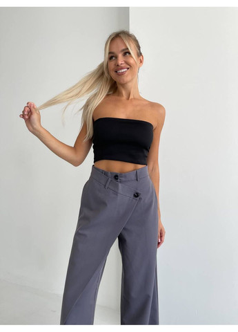 Жіночі брюки палаццо з ефектом запаху MonCher (351554798)