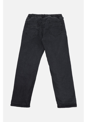 Черные зимние джинсы carrot для мальчика цвет черный цб-00286571 Gocer