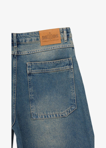 Шорты джинсовые однотонные мужские 4917 Синий shop (2000999176760) Demos Шорти джинсові (338792444)