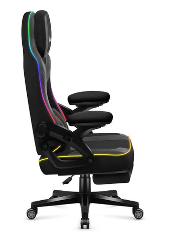Комп'ютерне крісло Force 4.6 Black RGB тканина Huzaro (354347253)