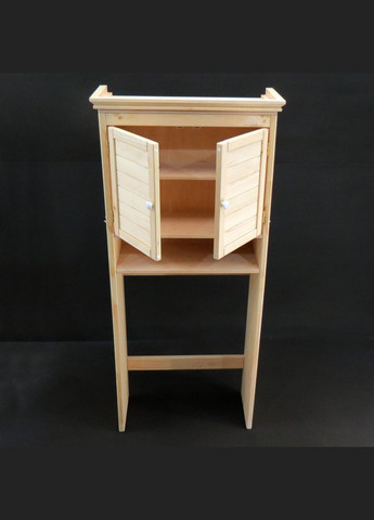 Стеллаж над унитазом из дерева Азрак бланже (СУТ-001301) No Brand (328293292)