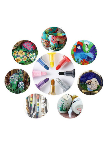 Набір акрилових маркерів для малювання на різних поверхнях 24 кольори STA (322650475)