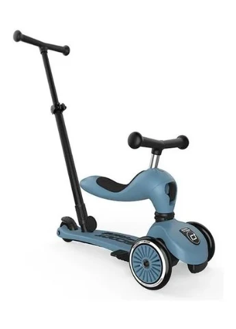Самокат серии Highwaykick-1 Push and Go серо-синий, до 5 лет (DWT_SR-240527-STEEL) Scoot&Ride (398862636)