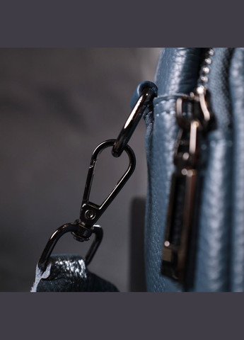 Сумка женская через плечо кросс-боди кожаная 22297 Синяя Vintage (302008800)