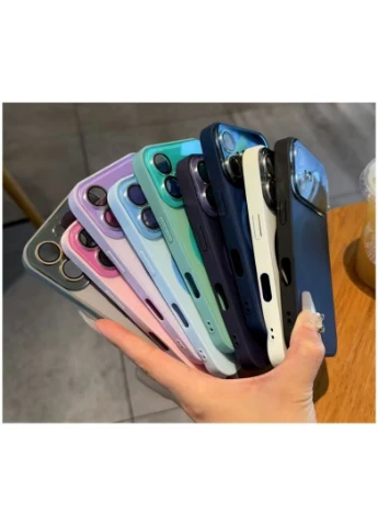 Чохол силіконовий Color Edge з MagSafe захист камери для iPhone 12 Pro фіолетовий Case (370163981)