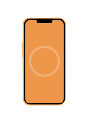 Чохол Silicone case (AAA) з Magsafe та анімацією для Apple iPhone 13 Pro Max (6.7") Оранжевий Epik (372499690)
