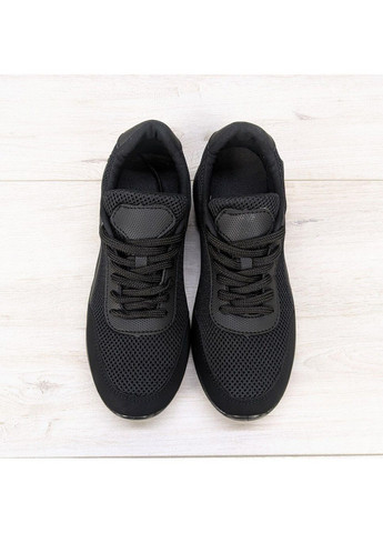 Черные демисезонные мужские кроссовки текстильные сетка Bromen