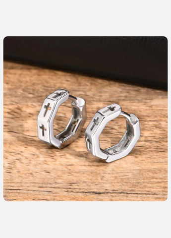 Серьги-кольца Vnox Gothic для мужчин и женщин из нержавеющей стали [EH-700S02] VNOX Viking (338624657)