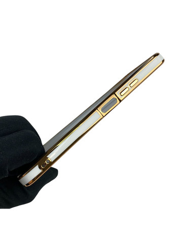 Чохол для C33 з кільцем MagSafe із золотою окантовкою на реалмі с33 білий gs1 Realme (366235827)