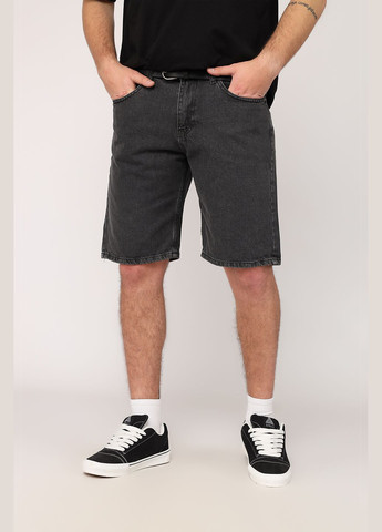 Шорты джинсовые мужские цвет темно-серый CB-00277363 INTERCODE (332767950)