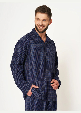 Мужская теплая фланелевая пижама Key (302396012)