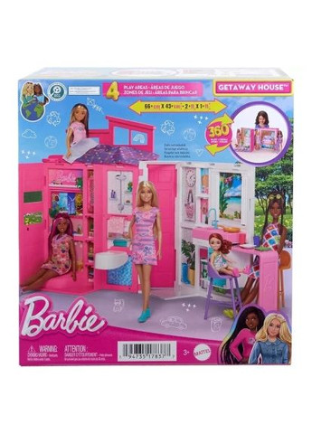Игровой набор Домик для отдыха (2-этажный) (HRJ76) Barbie Будиночок для відпочинку (2-поверховий) (364661256)