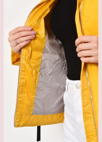 Желтая демисезонная куртка женская демисезонная желтого цвета Let's Shop