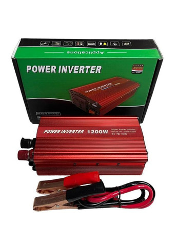 Інвертор перетворювач напруги 12V 220V 1200W автомобільний (1756375645) No Brand (335008784)