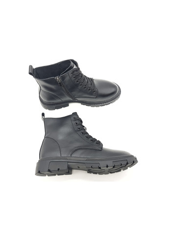 Осенние женские ботинки черные кожаные l-11-10 23 см (р) Lonza