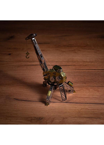 Коллекционная модель-конструктор Mighty Machine Портовый кран механический двухцветный (MT055) Metal Time (331297638)