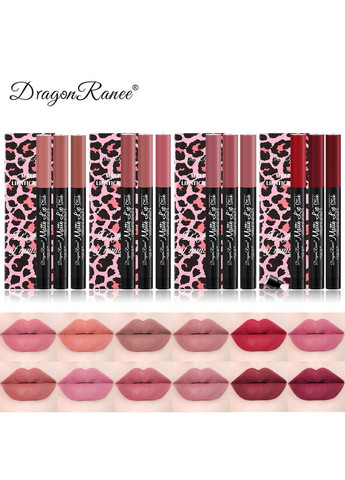 Набір матових помад олівець для губ Matte Lipstick Pen D 3 шт Dragon Ranee (314933543)