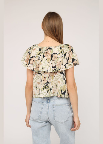 Салатова блуза жіноча колір салатовий cb-00275888 Mixray