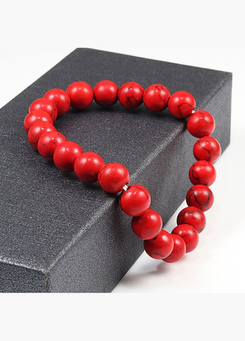 Жіночий браслет на руку з червоного говлиту на гумці No Brand (309037130)