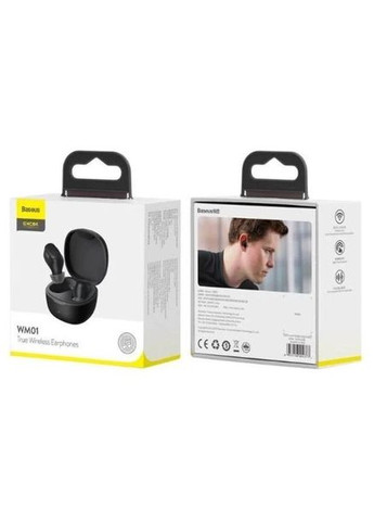 Навушники бездротові Bowie WM01 True Wireless Earphones NGTW370001 чорні Baseus (293346714)