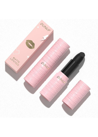 Губная помада DU00801 черная водостойкая матовая Dunuf (302241706)