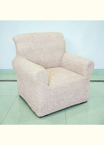 Чохол на крісло ПРЕМІУМ кремовий Love You (325221205)