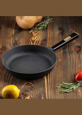 Чавунна сковорода з кришкою Optima-Black 280 х 40 мм Brizoll (322732508)