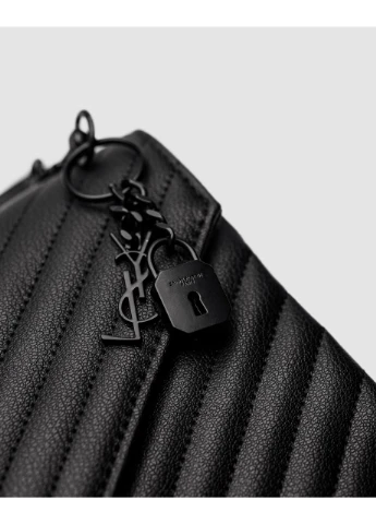 Сумка Saint Laurent College Medium in Quilted Leather Black / Black Ів Сен-Лоран (377176005)