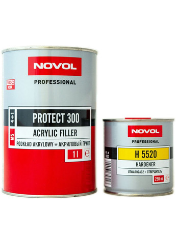 Акриловий ґрунт 4:1 1 л MS Protect 300 (відп. 5520 - 250 мл) No Brand (289368020)